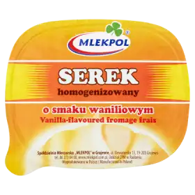 Mlekpol Serek homogenizowany o smaku waniliowym 140 g