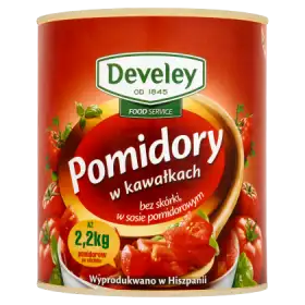 Develey Food Service Pomidory w kawałkach bez skórki w sosie pomidorowym 2900 g