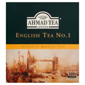 Ahmad Tea English Tea No. 1 Herbata czarna 200 g (100 torebek z zawieszką)