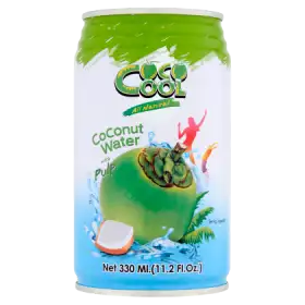 Coco Cool Woda z wnętrza kokosa z kawałkami kokosa 330 ml