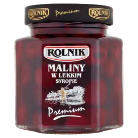 Rolnik Premium Maliny w lekkim syropie 320 g