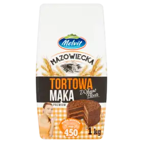 Melvit Mazowiecka Mąka tortowa pszenna typ 450 1 kg