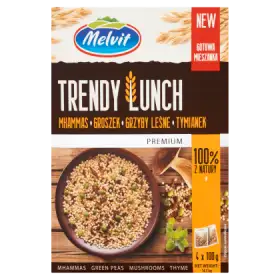 Melvit Trendy Lunch Mhammas groszek grzyby leśne tymianek 400 g (4 torebki)