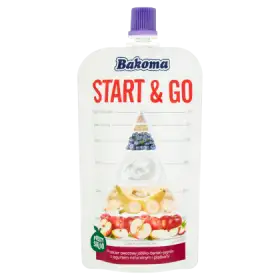 Bakoma Start & Go Przecier owocowy jabłko-banan-jagoda 120 g