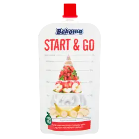 Bakoma Start & Go Przecier owocowy banan-truskawka-jabłko 120 g