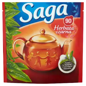 Saga Herbata czarna 126 g (90 torebek)