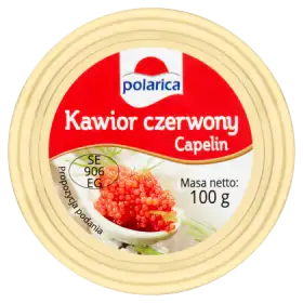 Polarica Kawior czerwony Capelin 100 g