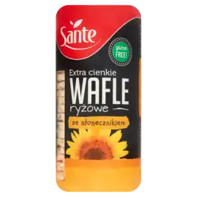 Sante Extra cienkie wafle ryżowe ze słonecznikiem 110 g