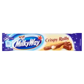 Milky Way Rurki z nadzieniem mlecznym w polewie z mlecznej czekolady 25 g