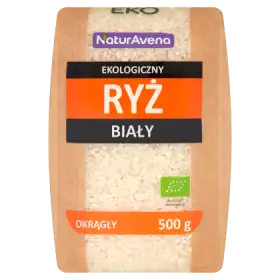 NaturAvena Ekologiczny ryż biały okrągły 500 g