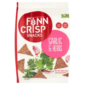 Finn Crisp Pieczywo żytnie chrupkie z czosnkiem i ziołami 130 g