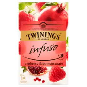 Twinings Infuso Herbatka ziołowo-owocowa o smaku granatu i maliny 40 g (20 saszetek)