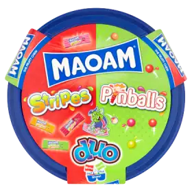 Maoam Duo Stripes Pinballs Mieszanka gum rozpuszczalnych 650 g