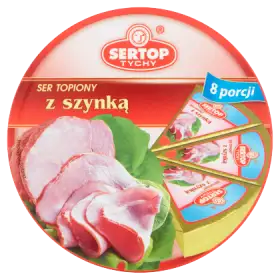 Sertop Tychy Ser topiony z szynką 140 g (8 porcji)
