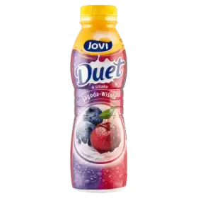 Jovi Duet Napój jogurtowy o smaku jagoda-wiśnia 350 g