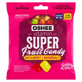 Oshee Vitamin Suplement diety karmelki twarde o smaku wieloowocowym 90 g