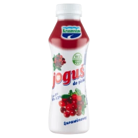 Krasnystaw Joguś Jogurt do picia żurawinowy 350 g