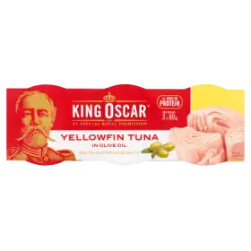 King Oscar Tuńczyk żółtopłetwy w oliwie z oliwek 3 x 80 g
