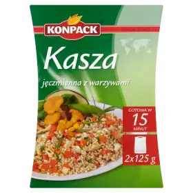 Konpack Kasza jęczmienna z warzywami 250 g (2  torebki)