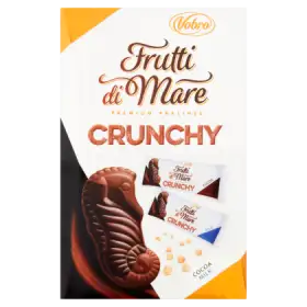 Vobro Frutti di Mare Crunchy Praliny nadziewane kremem mlecznym i kakaowym 130 g