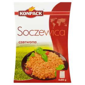 Konpack Soczewica czerwona 320 g (4 torebki)