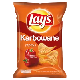 Lay's Karbowane Papryka Chipsy ziemniaczane 140 g