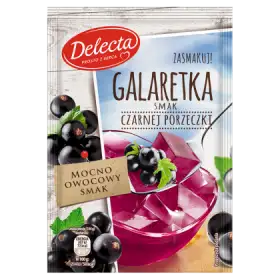 Delecta Galaretka smak czarnej porzeczki 75 g