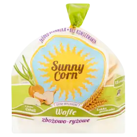 Sunny Corn Wafle zbożowo-ryżowe o smaku cebuli 60 g (12 sztuk)