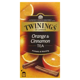 Twinings Czarna herbata z cynamonem i aromatem pomarańczy 50 g (25 torebek)