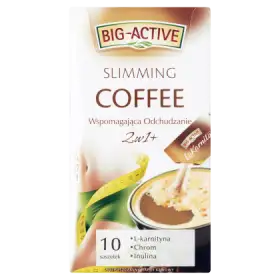 Big-Active La Karnita Slimming Coffee 2w1+ Rozpuszczalny napój kawowy 120 g (10 x 12 g)
