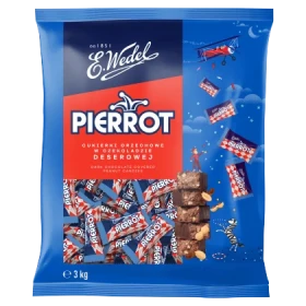 E. Wedel Pierrot Cukierki orzechowe w czekoladzie deserowej 3 kg