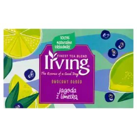 Irving Owocowy Ogród Herbatka owocowa jagoda z limetką 40 g (20 x 2 g)