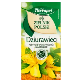 Herbapol Zielnik Polski Dziurawiec Herbatka ziołowa Suplement diety 30 g (20 x 1,5 g)