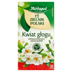 Herbapol Zielnik Polski Kwiat głogu Herbatka ziołowa 40 g (20 x 2 g)