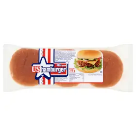 US Hamburger Bułki pszenne do hamburgerów 318 g (6 sztuk)