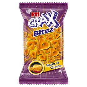 Eti Crax Bitez Krakersy serowe z przyprawami 40 g