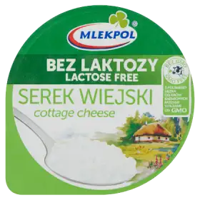 Mlekpol Bez laktozy Serek wiejski 200 g