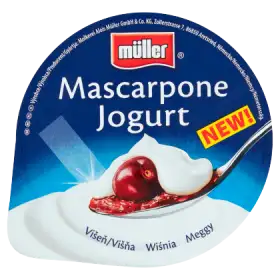 Müller Mascarpone Jogurt wiśnia 130 g