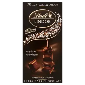 Lindt Lindor Szwajcarska czekolada gorzka z nadzieniem 100 g