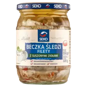 SEKO Beczka śledzi Filety z suszonymi ziołami 550 g