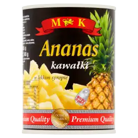 MK Ananas kawałki w lekkim syropie 565 g