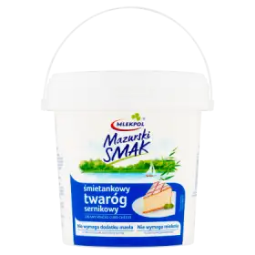 Mlekpol Mazurski Smak Śmietankowy twaróg sernikowy 1 kg