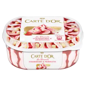 Carte D'Or Les Desserts Strawberry & Meringues Lody 900 ml