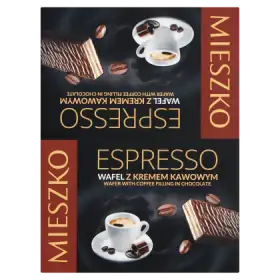Mieszko Espresso Wafel z kremem kawowym 35 x 34 g