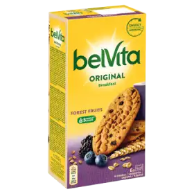 belVita Breakfast Ciastka zbożowe z owocami leśnymi 300 g