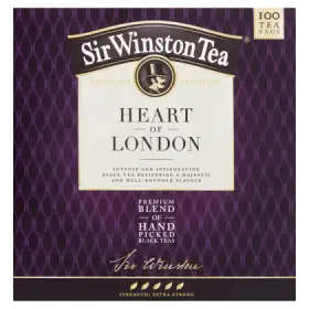 Sir Winston Tea Heart of London Aromatyzowana herbata czarna 200 g (100 x 2 g)