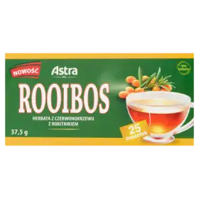 Astra Rooibos Herbata z czerwonokrzewu z rokitnikiem 37,5 g (25 x 1,5 g)