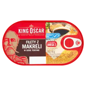King Oscar Filety z makreli w sosie teriyaki 170 g