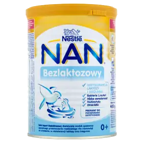 Nestlé NAN Bezlaktozowy Preparat do postępowania dietetycznego dla niemowląt od urodzenia 400 g