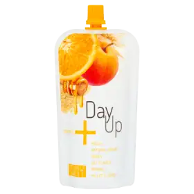DayUp Orange Puree brzoskwiniowe z jogurtem naturalny miodem pomarańczą i płatkami 120 g